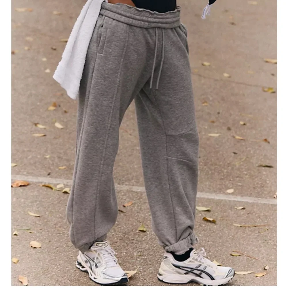 FP Movement by Free People Gray Fleece Jogger Sweatpants Women’s M Athleisure - Picture 1 of 8